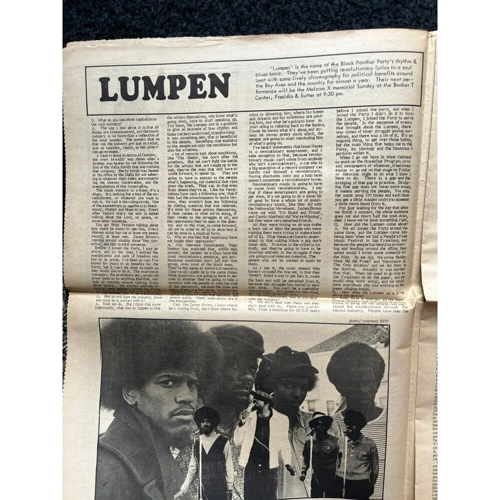 1970s High Times Underground Newspaper, Black Panther Party, Vintage Antique Co